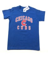 Vintage Chicago Cubs Shirt Youth M 10-12 Blue Red Single Stitch Made In USA - £7.47 GBP