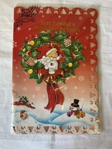 Vintage Christmas 3DMusical Blinking Display Card &quot;Feliz Navidad...&quot; SEA... - $5.54