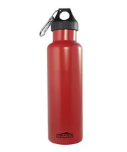 Aquatix Red Steel 21 Oz Insulated Double Wall Bpa Free Big Sports Water Bottle - £22.04 GBP