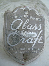 Glass Craft Boat Emblem 2 5/8 x 2  Fort Dodge Iowa - $86.00