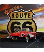Kicks On Route 66 / Corvette 18" Square - $49.95