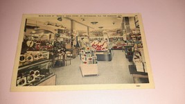 Webb&#39;s Drug Store Interior St. Petersburg, FL Linen Postcard Valentines &amp; Cigars - £9.34 GBP