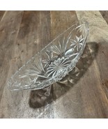 Vintage Crystal d&#39;Adriana Pickle Relish Dish 24% Lead Crystal West Germany - $26.34 CAD