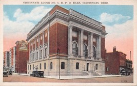 Cincinnati Ohio B.P.O. Elks~ Lodge Number 5 ~Kraemer Art Publ Postcard 1920s - £4.34 GBP