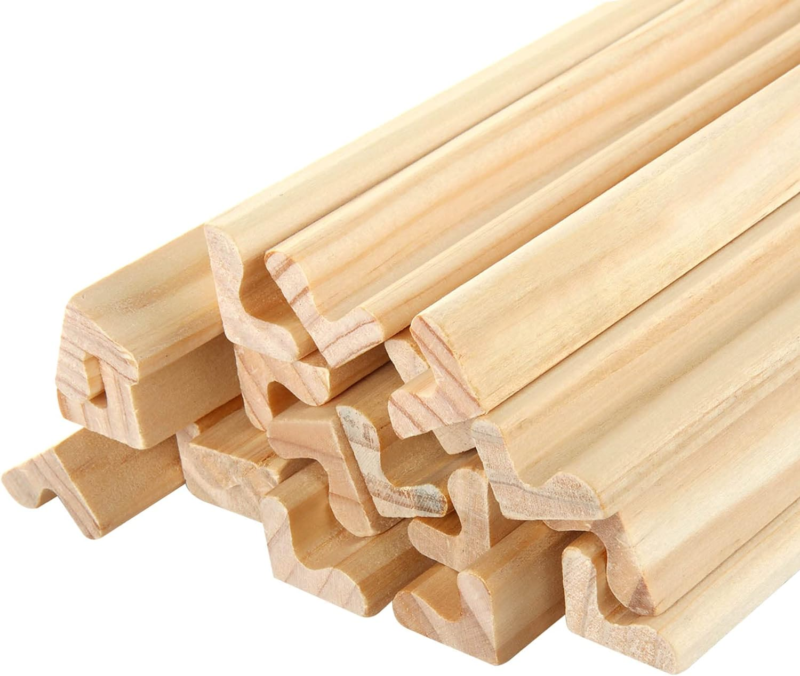 RHBLME 20-Pack Wooden Tile Holders Replacement Rack Letter Racks Trays, Scrabble - $26.96