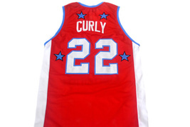 Curly #22 Harlem Globetrotters Men Basketball Jersey Red Any Size image 2