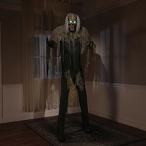 Animated 7&#39; Tall &quot;Cellar Dweller Zombie&quot; Halloween Haunted House Decoration Prop - £294.51 GBP