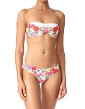 Women Eden Strapless Bandeau Style Bikini Top Swimsuit Floral Multi - £21.90 GBP
