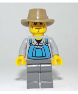 JKStore Farmer in Overalls City Town Minifigure Collectible - $8.22 CAD