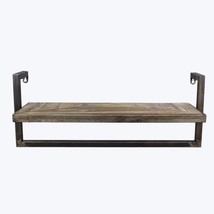 30&quot; WOOD METAL WALL SHELF~ WALL SHELF ~ HOME ACCNET ~ HOME DECOR - £68.79 GBP