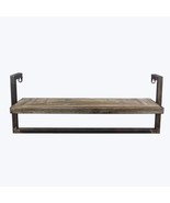 30&quot; WOOD METAL WALL SHELF~ WALL SHELF ~ HOME ACCNET ~ HOME DECOR - $88.98