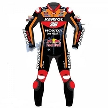 Marc Marquez Repsol One Heart Honda Red Motogp Motorbike Leather Racing Suit - £215.85 GBP