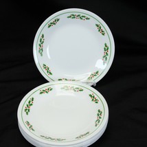 Corelle Holly Days Bread Plates 6.75&quot; Black Vein Lot of 8 - £19.94 GBP