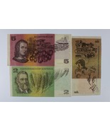 Australie 3-Notes Currency Kit 1969 Un 1968 Deux 1985 Cinq - $71.11 CAD