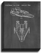 Star Wars A-Wing Patent Print Chalkboard on Canvas - $39.95+