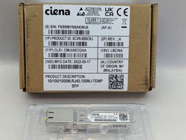 New Ciena XCVR-B00CRJ A SFP-1G-TX 10/100/1000M SFP-T RJ45 Connector (P) - £22.04 GBP