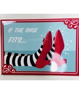 Fridge Fun Refrigerator Magnet Wizard Of Oz  If the Shoe Fits,,,,Red Bla... - $6.39