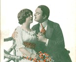 Vtg Postcard JMP Novelty Romance Victorian Its Easy If You Know How Kiss... - £12.13 GBP
