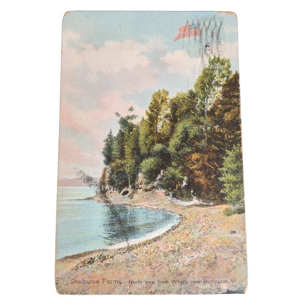 Primary image for Postcard Shelburne Farms North View from Wharf Burlington Vermont Vintage Posted