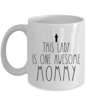 This Lady is One Awesome Mommy Coffee Mug Vintage Mother Cup Xmas Gift For Mom - £12.55 GBP+