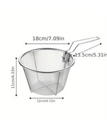 1pc Foldable Frying Strainer Basket for Perfect in French Fries and More - £15.88 GBP