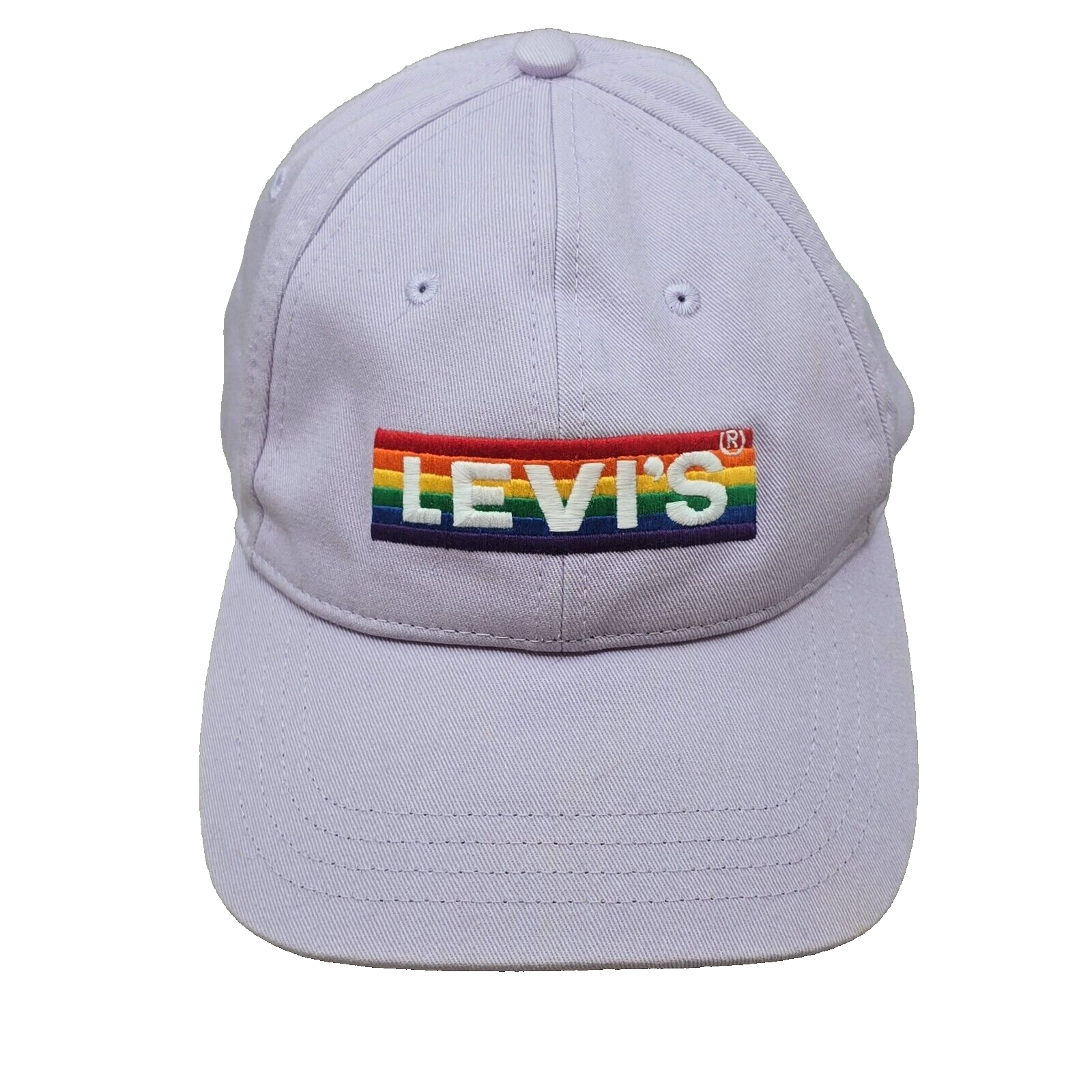 Levi&#39;s Strauss &amp; Co Two Horse Brand Strap back UN Purple Rainbow Pride H... - $15.27