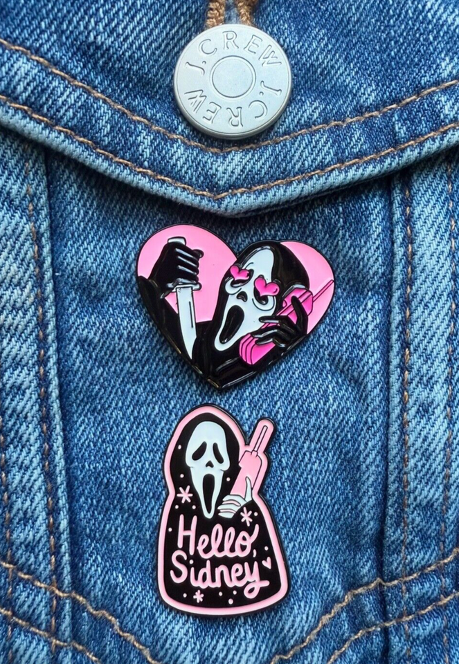 SCREAM Movie Ghost face STAB Enamel Pin ☆ Billy Loomis, Stu! Scary HORROR PINS! Item image 6