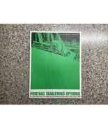 Original 1965 Pontiac Trailer Hauling Options Towing Sales Brochure GP L... - $27.12 CAD