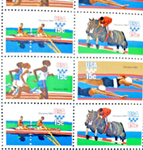 Scott # 1791 -1794 1980 Summer Olympics 15 cent Stamps Pane of 20 - $2.96