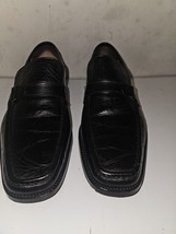 Barker Loafers Black Leather Casual Shoes Size UK 8 Men&#39;s Express Shipping - $37.53