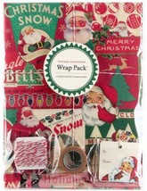 Cavallini &amp; Co Vintage Inspired Christmas 4 Sheets Gift Wrapping Paper Set Tags - £13.54 GBP