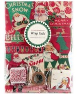 Cavallini &amp; Co Vintage Inspired Christmas 4 Sheets Gift Wrapping Paper S... - £13.54 GBP