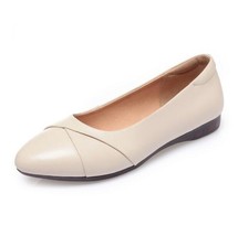 Women Loafer Casual New Spring Genuine Leather Casual Mother Shoes Comfortable N - £56.39 GBP