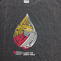 Jerzees Heavyweight Blend LIGHT THE NIGHT WALK Men Gray Cotton Blend T-Shirt 2XL image 8