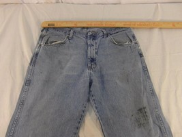 Adult Men&#39;s Rustler 100% Cotton Denim Blue Work Faded Jeans 31855 - $19.12