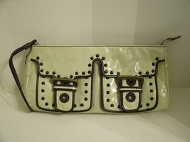 Kate Landry Leather HAND Zipper Bag Lime Green Women New - $782.87 MXN