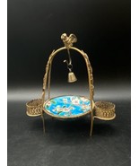 Victorian Pocket Watch Display Stand Holder Enameled Ink Well Holder Ant... - €189,29 EUR