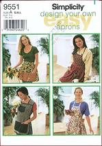 Simplicity 9551 Misses Aprons Sewing Pattern Size S-M-L - £6.68 GBP