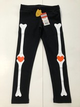 Cat &amp; Jack Girl&#39;s Black Halloween Skeleton Pants Size: XS (4/5) - £9.49 GBP