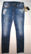 New Womens True Religion Brand Jeans Cora Super T Crock Blue Tide 28 NWT USA  - $346.50