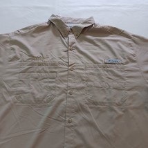 Columbia Omni-Shade FM7253 Men's 2XL Beige Vented Button Front Long Sleeve Shirt image 11