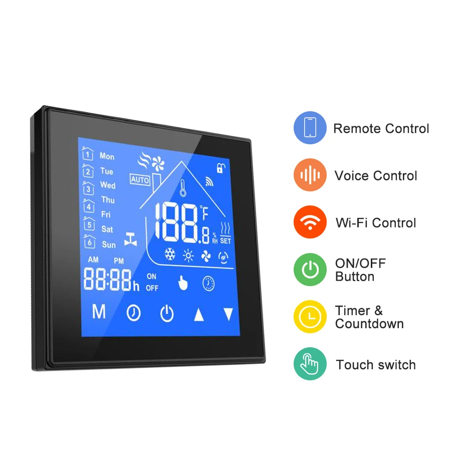 House Home Tuya Smart WiFi Thermostat Electric Floor Heating Water/Gas BAer Ther - £55.14 GBP