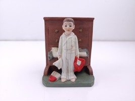 1989 Danbury Mint Bottom Drawer Kid in Pajamas Figurine - £11.94 GBP