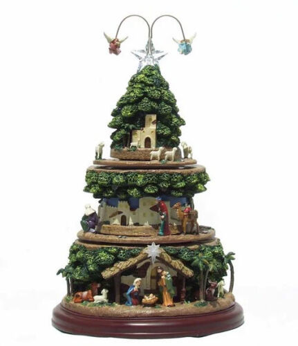 Roman LED Lit Musical Nativity Tree with Triple Rotation #130215 - $272.25
