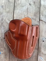 Fits Ruger SP101 GP100 4”BBL Handmade Leather Belt Holster. Open Top And... - $53.99