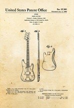 9665.Decoration Poster.Home room interior art print.Patent.Fender Bass guitar - £12.74 GBP+