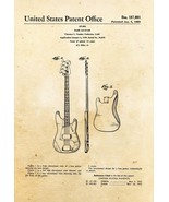 9665.Decoration Poster.Home room interior art print.Patent.Fender Bass g... - $16.20+