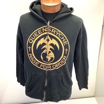 Vtg Queensryche Band Tour Rage For Order Hoodie Mens Sz L Metal Rock Grunge - $822.19 MXN