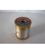 #26 old wood Spool w/ Thread: Coat&#39;s &amp; Clark&#39;s Boilfast #24 - £1.56 GBP