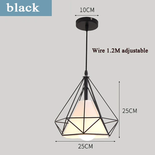   aron color wrought  pendant lamp  led light E27 industrial style  restaurant b - £149.44 GBP